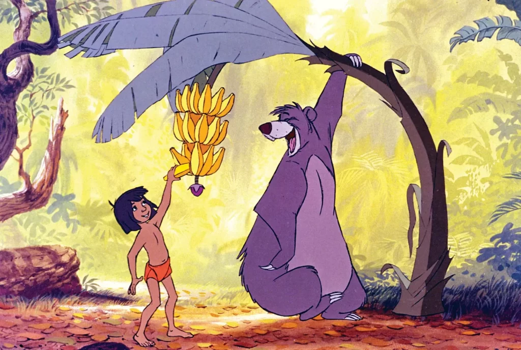 Background art form The Jungle Book, Mowgli and Baloo, Disney