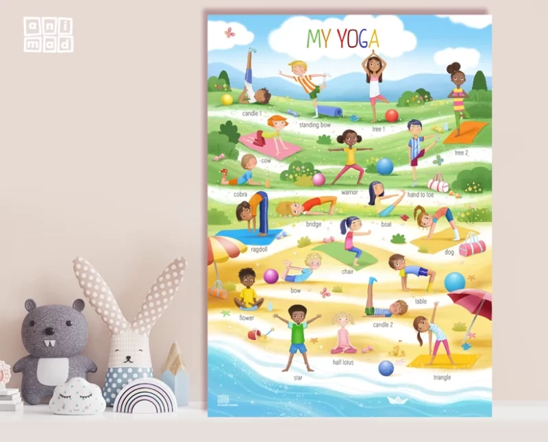 Educational Printables for kids - Yoga Poster - ANIMaD