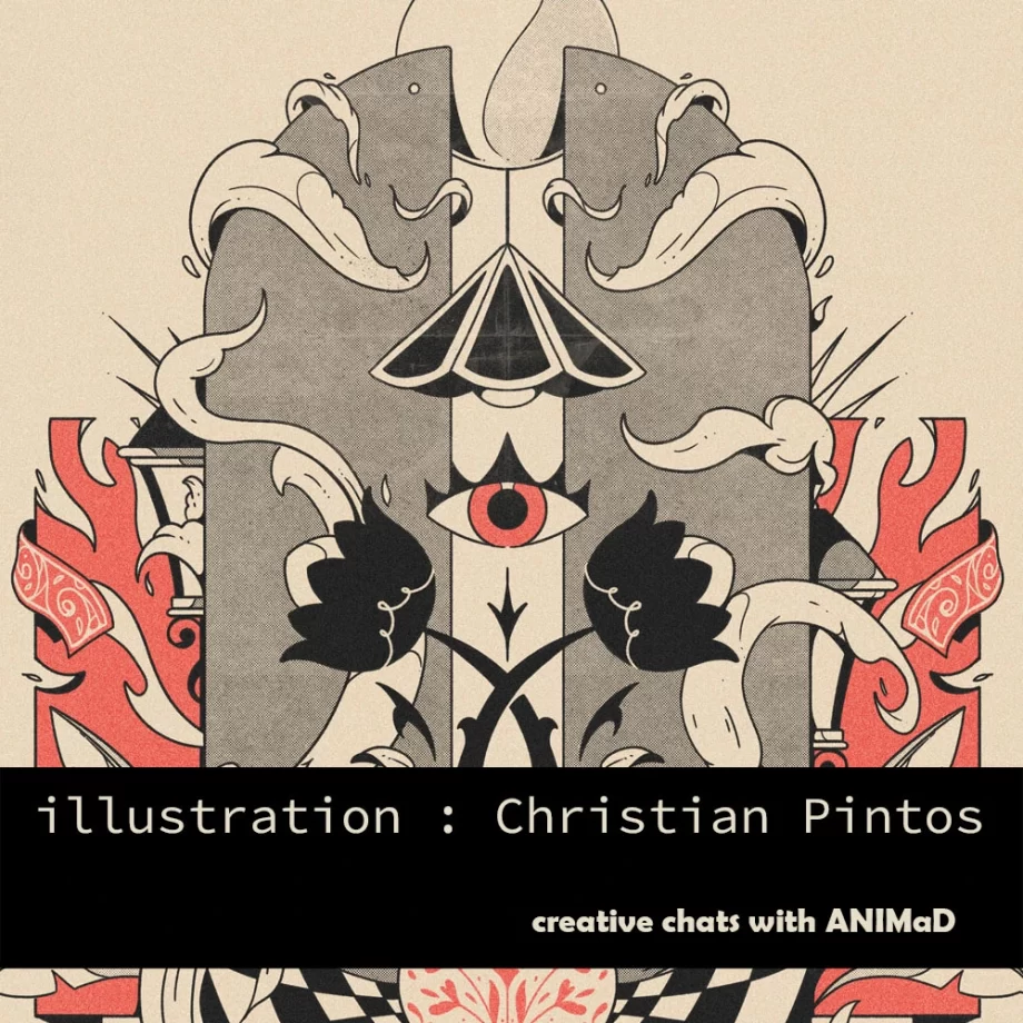 Creative chat with ANIMaD : Christian Pintos talks about Illustration. Abstract geometrical illustration by Christian Pintos