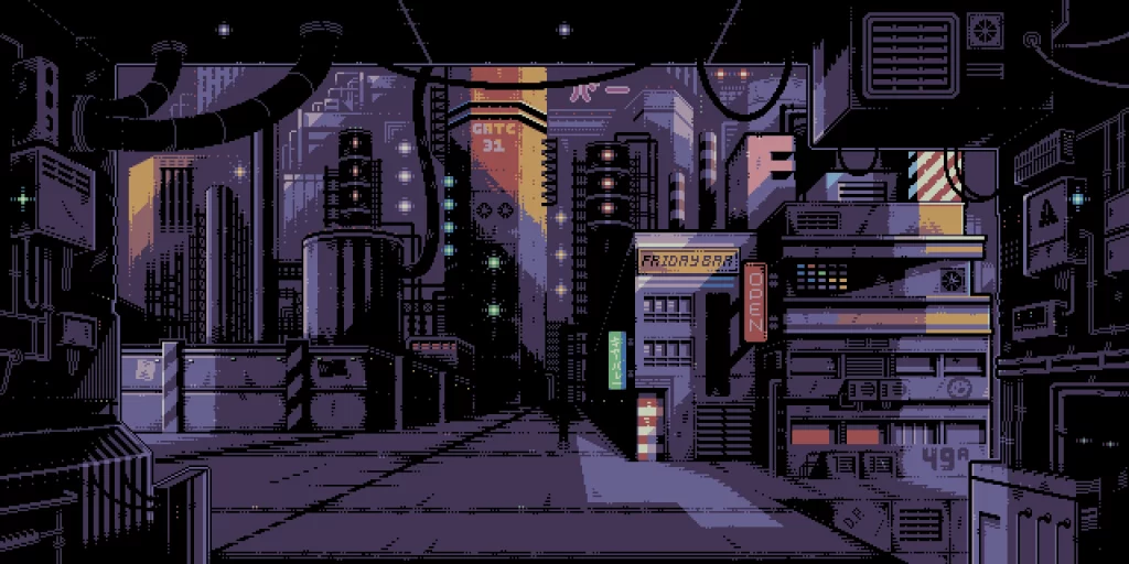 Pic 8 - Bar District - Dmitry Petyakin - Pixel Art