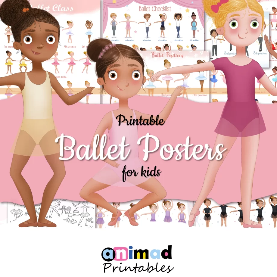 BALLET POSTERS for kids - educational and printable - AnimadPrintables